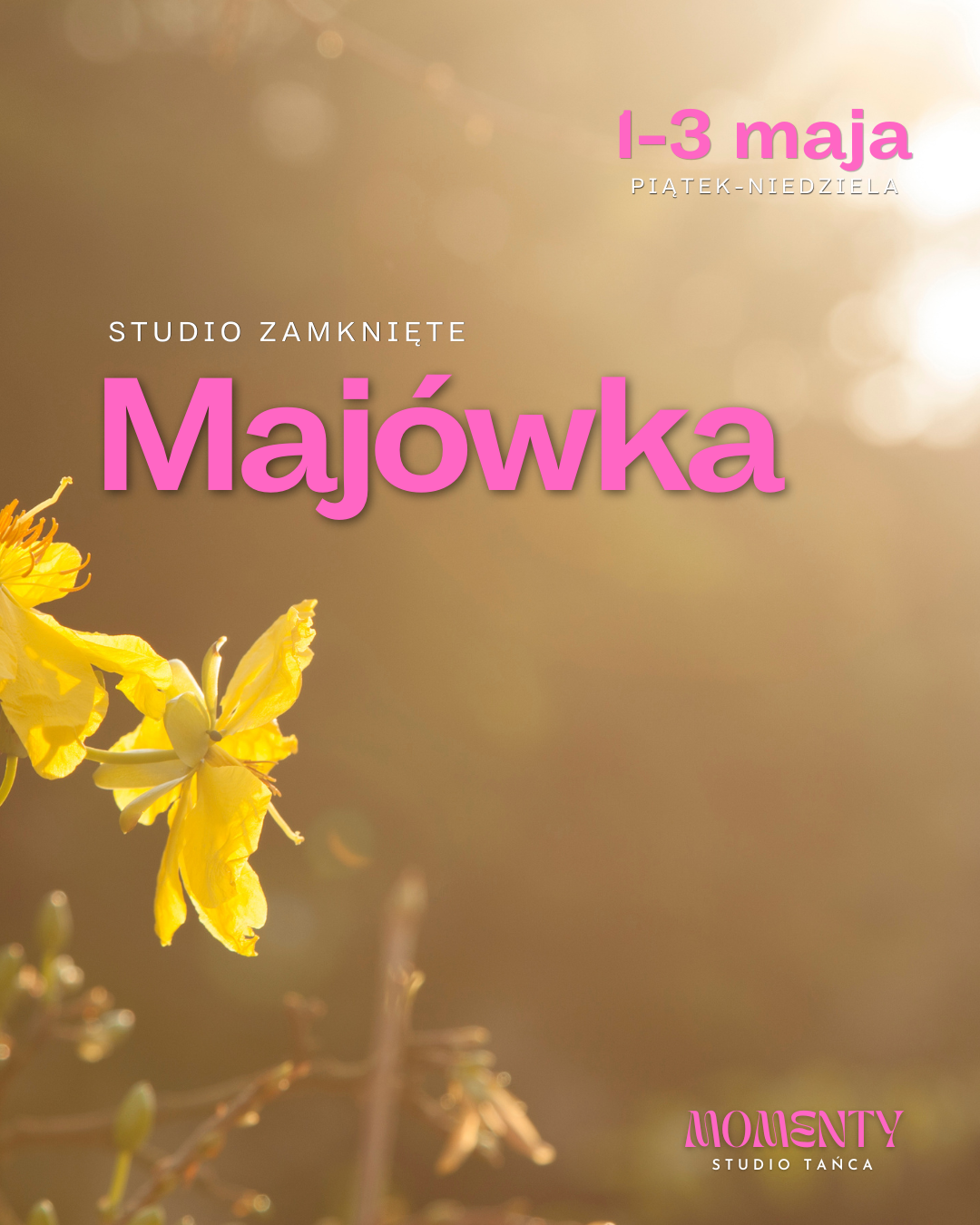 weekend majowy studio tańca momenty